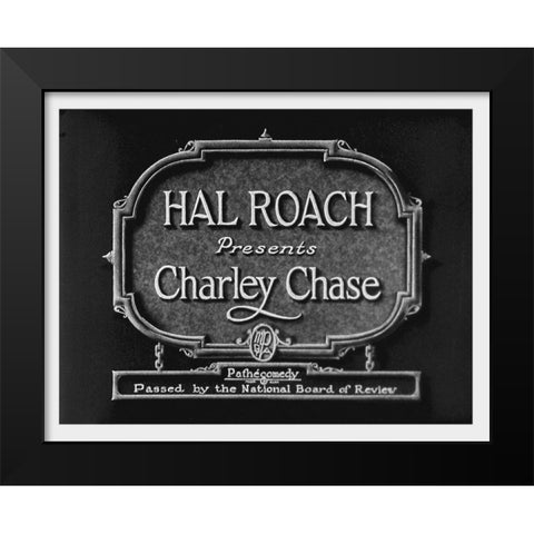 FluttHeartsHalRoachPresPRESSeq Black Modern Wood Framed Art Print by Hollywood Photo Archive