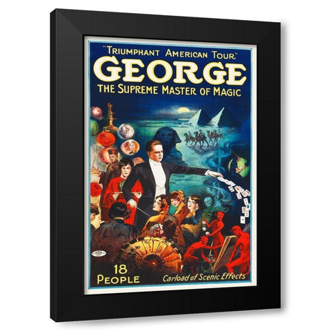 George Black Modern Wood Framed Art Print with Double Matting by Hollywood Photo Archive