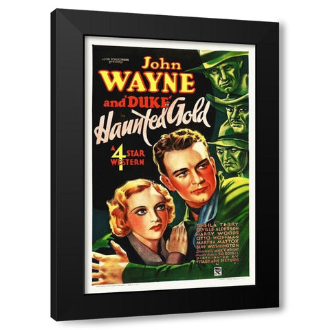 Haunted Gold Black Modern Wood Framed Art Print with Double Matting by Hollywood Photo Archive