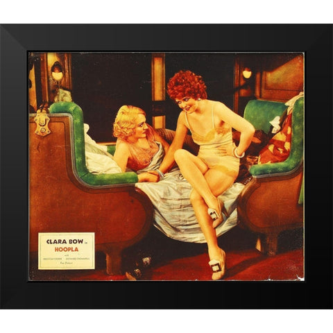 Hoopla Black Modern Wood Framed Art Print by Hollywood Photo Archive