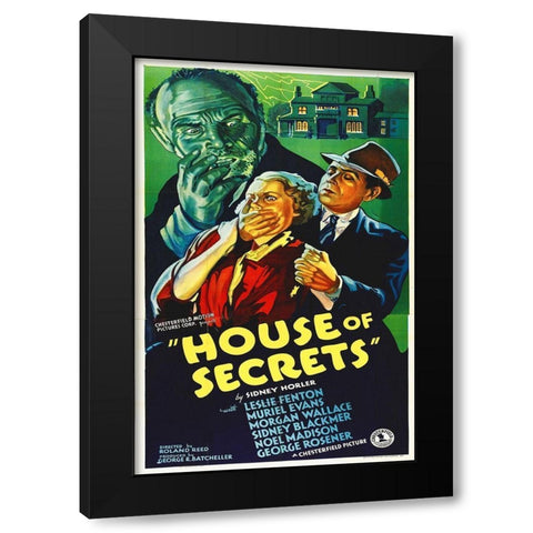House of Secrets Black Modern Wood Framed Art Print with Double Matting by Hollywood Photo Archive