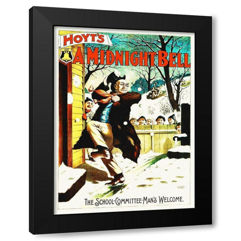 Hoyts A Midnight Bell Black Modern Wood Framed Art Print by Hollywood Photo Archive