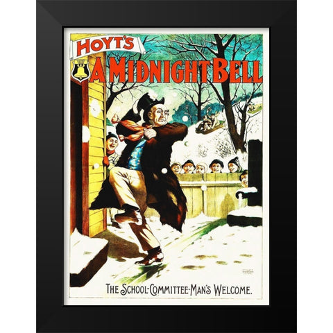 Hoyts A Midnight Bell Black Modern Wood Framed Art Print by Hollywood Photo Archive