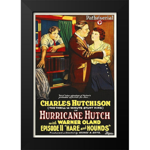 Hurricane Hutch Black Modern Wood Framed Art Print by Hollywood Photo Archive