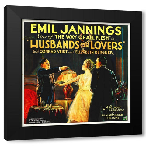 Husbands and Lovers Black Modern Wood Framed Art Print with Double Matting by Hollywood Photo Archive