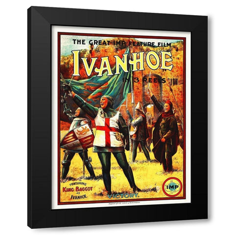 Ivanhoe Black Modern Wood Framed Art Print by Hollywood Photo Archive