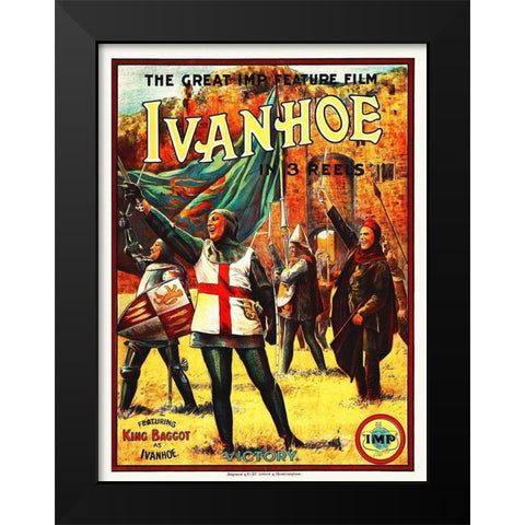 Ivanhoe Black Modern Wood Framed Art Print by Hollywood Photo Archive