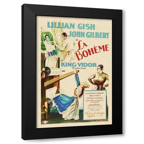 La Boeheme Black Modern Wood Framed Art Print by Hollywood Photo Archive