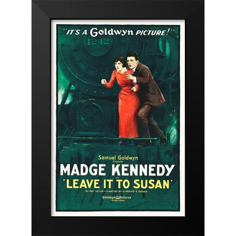 Leave It To Susan Black Modern Wood Framed Art Print by Hollywood Photo Archive