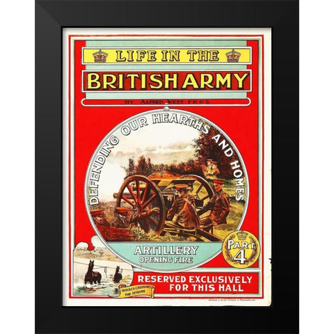 Life in the British Army, 1908 Black Modern Wood Framed Art Print by Hollywood Photo Archive