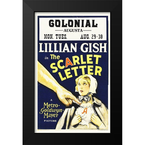 Lillian Gish Black Modern Wood Framed Art Print by Hollywood Photo Archive