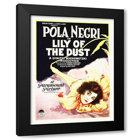 Lily of the Dust, 1924 Black Modern Wood Framed Art Print with Double Matting by Hollywood Photo Archive