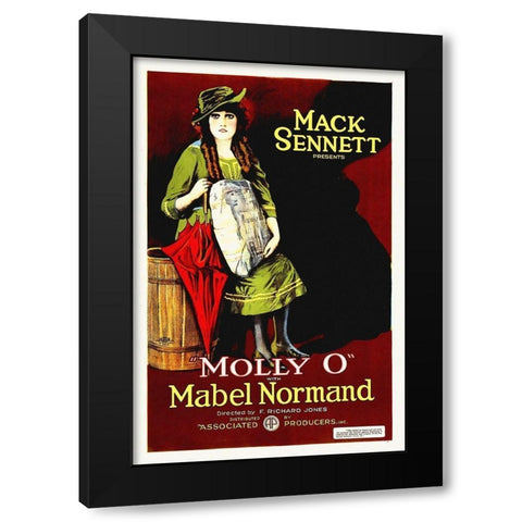 Mable Normand, Molly O,  1921 Black Modern Wood Framed Art Print with Double Matting by Hollywood Photo Archive