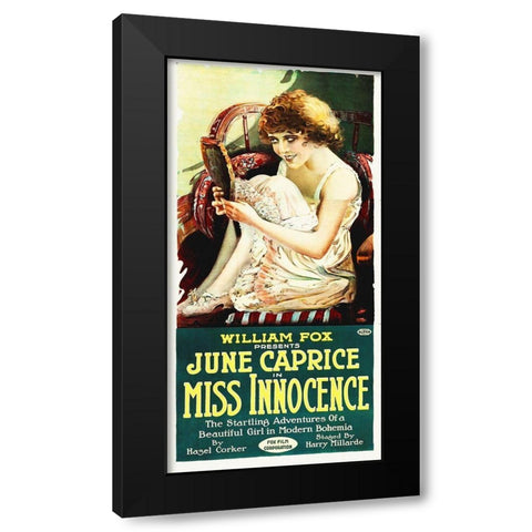 Miss Innocense Black Modern Wood Framed Art Print with Double Matting by Hollywood Photo Archive
