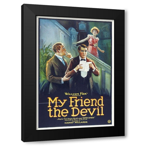 My Friend The Devil Black Modern Wood Framed Art Print with Double Matting by Hollywood Photo Archive