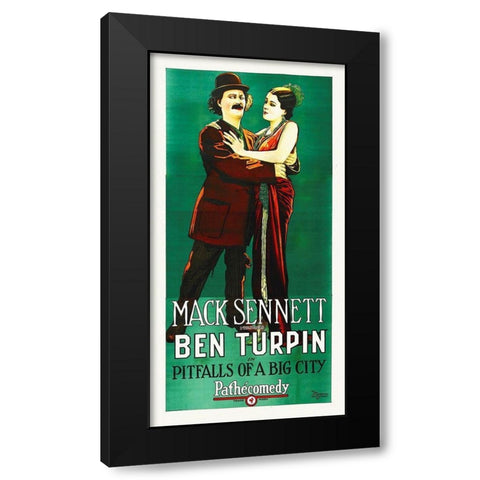 Pitfalls Black Modern Wood Framed Art Print with Double Matting by Hollywood Photo Archive