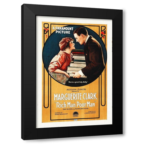 Rich Man Poor Man Black Modern Wood Framed Art Print by Hollywood Photo Archive
