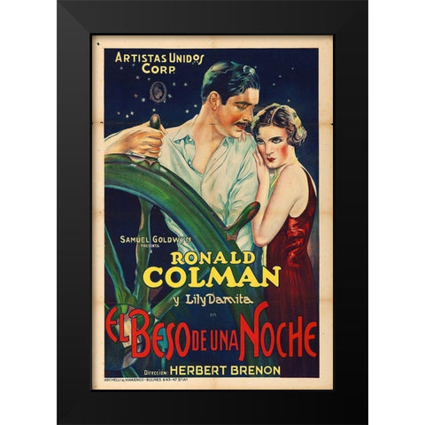 Ronald Coleman Black Modern Wood Framed Art Print by Hollywood Photo Archive