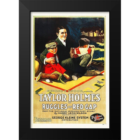 Ruggkes of Red Gap Black Modern Wood Framed Art Print by Hollywood Photo Archive