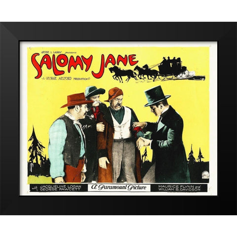 Salomy Jane Black Modern Wood Framed Art Print by Hollywood Photo Archive