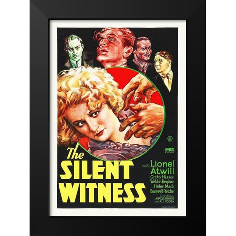 Silent Witness Black Modern Wood Framed Art Print by Hollywood Photo Archive