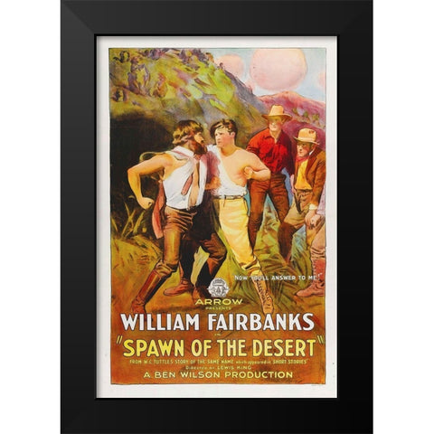 Spawn of the Desert Black Modern Wood Framed Art Print by Hollywood Photo Archive