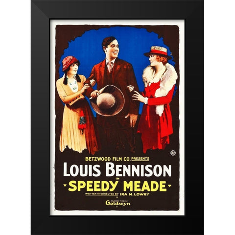Speedy Meade Black Modern Wood Framed Art Print by Hollywood Photo Archive