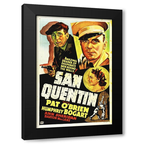 St Quentin Black Modern Wood Framed Art Print with Double Matting by Hollywood Photo Archive