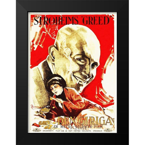 Stroheims, Greed Black Modern Wood Framed Art Print by Hollywood Photo Archive