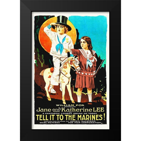 Tell It To The Marines Black Modern Wood Framed Art Print by Hollywood Photo Archive