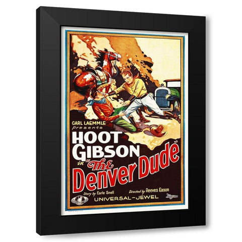 The Denver Dude Black Modern Wood Framed Art Print with Double Matting by Hollywood Photo Archive
