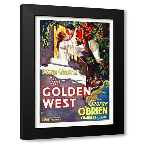 The Golden West, 1932 Black Modern Wood Framed Art Print with Double Matting by Hollywood Photo Archive
