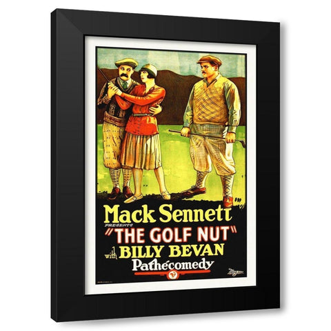 The Golf Nut Black Modern Wood Framed Art Print by Hollywood Photo Archive