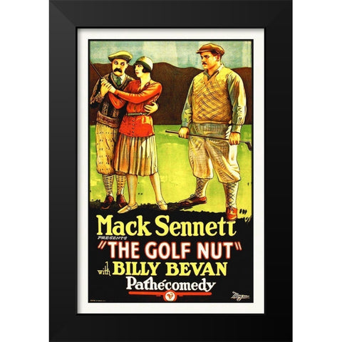 The Golf Nut Black Modern Wood Framed Art Print by Hollywood Photo Archive