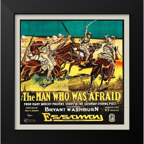 The Man Who Was Afraid Black Modern Wood Framed Art Print by Hollywood Photo Archive