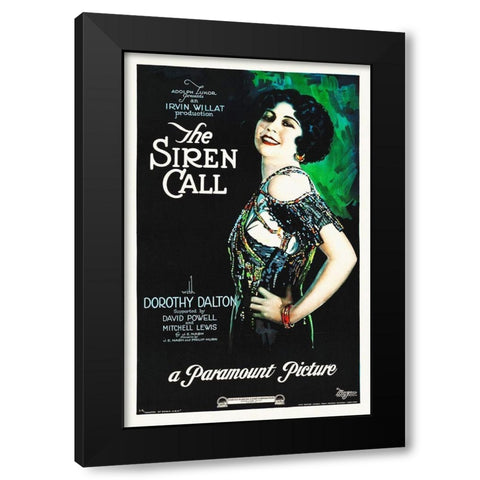The Siren Call Black Modern Wood Framed Art Print with Double Matting by Hollywood Photo Archive
