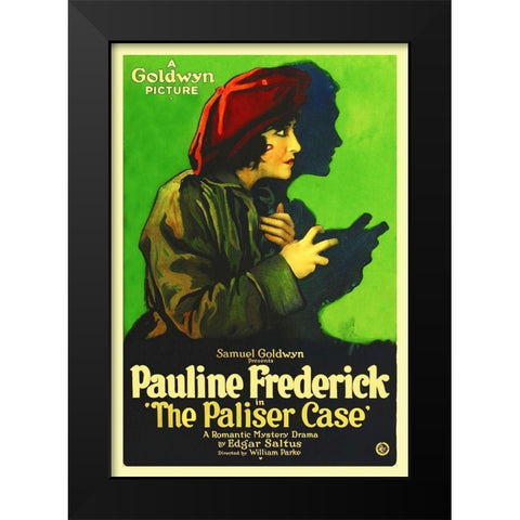 The Paliser Case, 1920 Black Modern Wood Framed Art Print by Hollywood Photo Archive