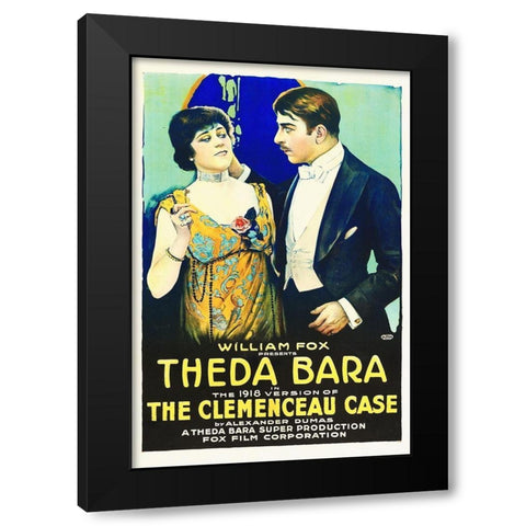 Theda Bara, Clemenceuax Black Modern Wood Framed Art Print by Hollywood Photo Archive
