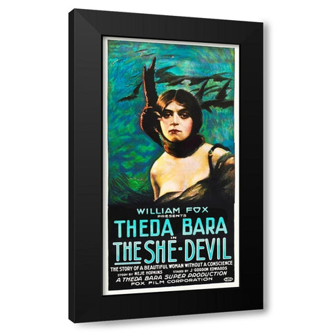 The She-Devil Black Modern Wood Framed Art Print by Hollywood Photo Archive