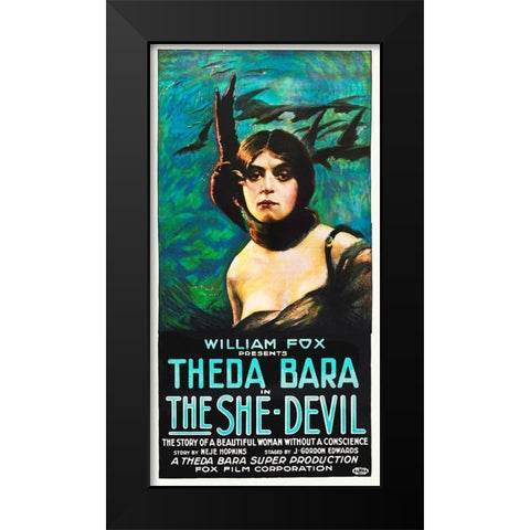 The She-Devil Black Modern Wood Framed Art Print by Hollywood Photo Archive