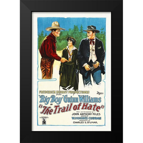 Trail of Hate Black Modern Wood Framed Art Print by Hollywood Photo Archive