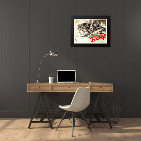 Troika, 1930 Black Modern Wood Framed Art Print by Hollywood Photo Archive