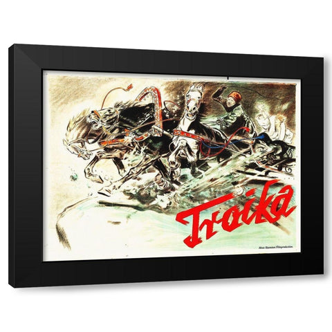 Troika, 1930 Black Modern Wood Framed Art Print by Hollywood Photo Archive