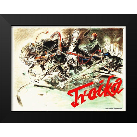 Troika, 1930 Black Modern Wood Framed Art Print by Hollywood Photo Archive