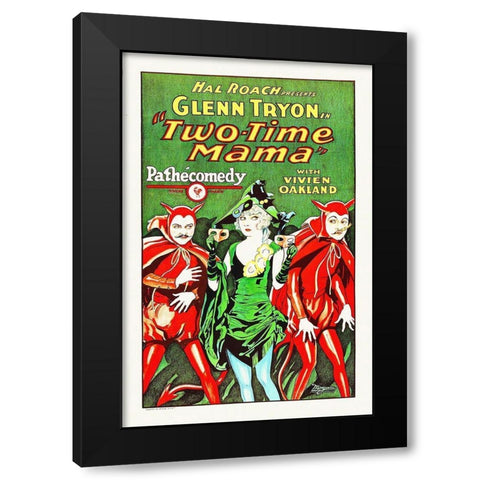 Two Time Black Modern Wood Framed Art Print with Double Matting by Hollywood Photo Archive