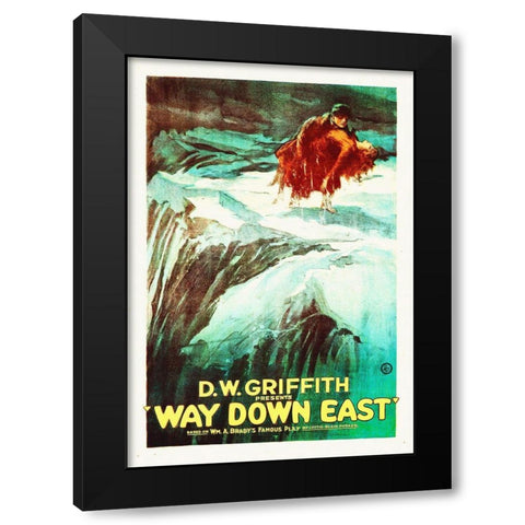 Way Down East,  1920 Black Modern Wood Framed Art Print by Hollywood Photo Archive