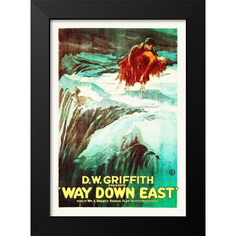 Way Down East,  1920 Black Modern Wood Framed Art Print by Hollywood Photo Archive