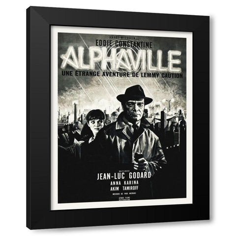 Alphaville Black Modern Wood Framed Art Print with Double Matting by Hollywood Photo Archive
