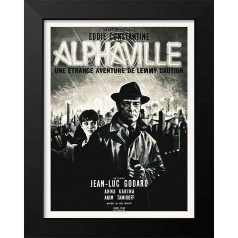 Alphaville Black Modern Wood Framed Art Print by Hollywood Photo Archive