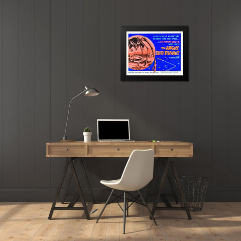 Angry Red Planet Black Modern Wood Framed Art Print by Hollywood Photo Archive